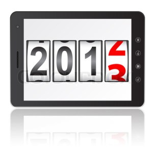 Tablet PC computer with 2013 New Year counter